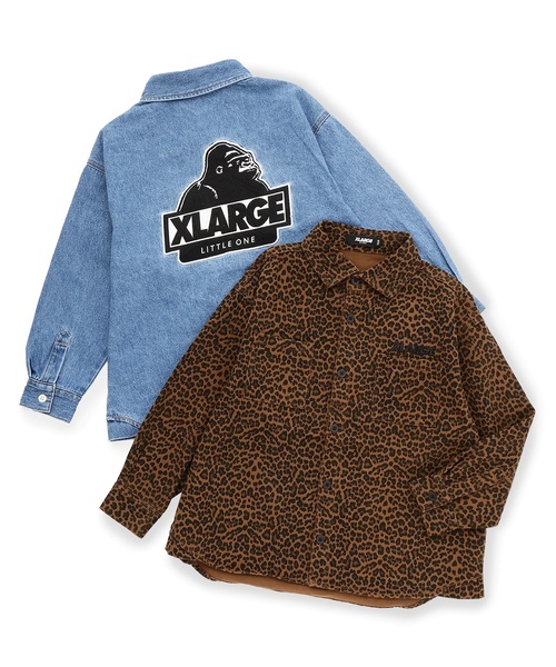 XLARGE KIDS(エクストララージキッズ)の「OG ワークシャツ(シャツ/ブラウス・キッズ・ブラウン/ライトブルー・110cm/90cm/140cm/120cm/130cm/100cm)」の14枚目の写真