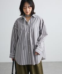 マルチウェイストライプシャツチュニック