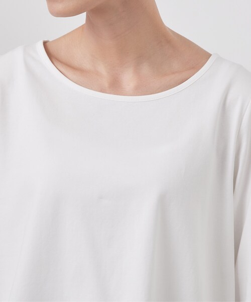 OPAQUE.CLIP（オペークドットクリップ）の「裾アシメレースドッキングカットソー【洗濯機OK】（Tシャツ/カットソー・レディース・ブラック/ホワイト・42/40/38）」の4枚目の写真