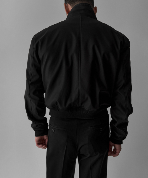 BOWLOW PRODUCT（バウロープロダクト）の「オーバーラップハイネックジャケット[ブラック]（その他アウター・メンズ・その他・MEDIUM/LARGE/X-LARGE）」の5枚目の写真