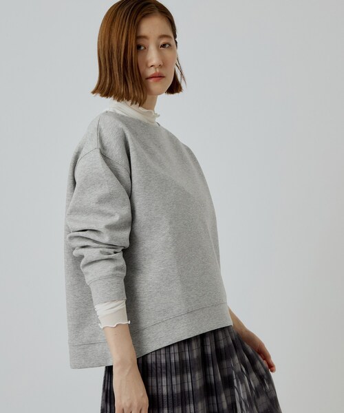 grove(グローブ)の「ダンボーサイドジッププルオーバー(Tシャツ/カットソー・レディース・ダークブラウン/グレー/ナチュラル・02/03/04)」の4枚目の写真
