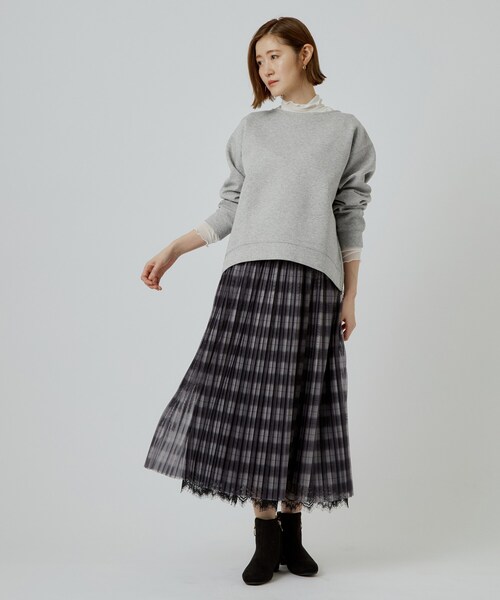 grove(グローブ)の「ダンボーサイドジッププルオーバー(Tシャツ/カットソー・レディース・ダークブラウン/グレー/ナチュラル・02/03/04)」の6枚目の写真