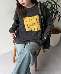 フロッキーロゴ裏毛プルオーバー
