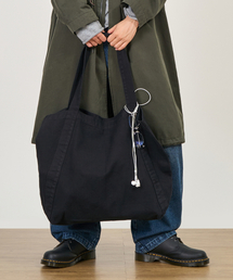 ラフキャンバスBIGショッパーバッグ(BLACK)