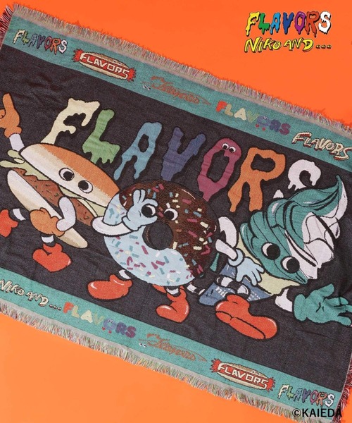 FLAVORS】コラボマルチクロス（ブランケット）｜niko and