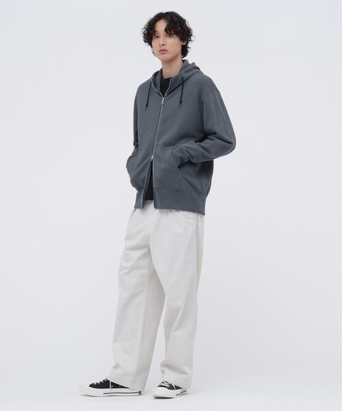 MHL.(エムエイチエル)の「LIGHT LOOPBACK COTTON(パーカー・メンズ・ブルー系その他5/ホワイト系その他2・X-LARGE/MEDIUM/LARGE)」の8枚目の写真