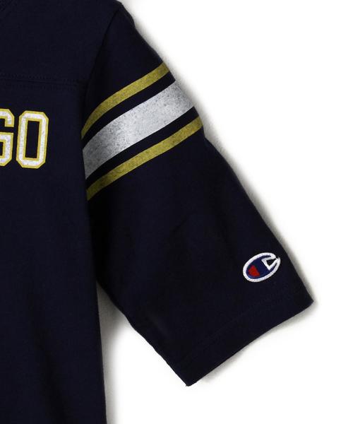 Champion（チャンピオン）の「【KIDS】別注 Champion(チャンピオン) 7部 プリント Tシャツ◆（Tシャツ/カットソー・キッズ・ホワイト/グレー/ネイビー・110cm/120cm/100cm/130cm）」の6枚目の写真