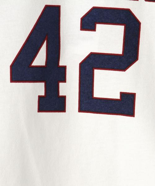 Champion（チャンピオン）の「【KIDS】別注 Champion(チャンピオン) 7部 プリント Tシャツ◆（Tシャツ/カットソー・キッズ・ホワイト/グレー/ネイビー・110cm/120cm/100cm/130cm）」の10枚目の写真