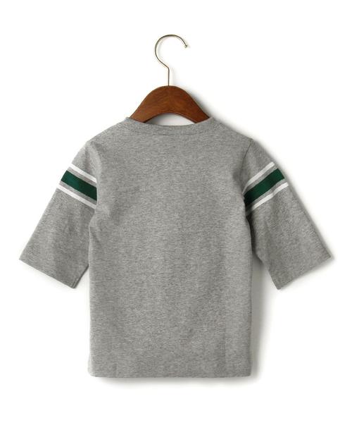 Champion（チャンピオン）の「【KIDS】別注 Champion(チャンピオン) 7部 プリント Tシャツ◆（Tシャツ/カットソー・キッズ・ホワイト/グレー/ネイビー・110cm/120cm/100cm/130cm）」の11枚目の写真
