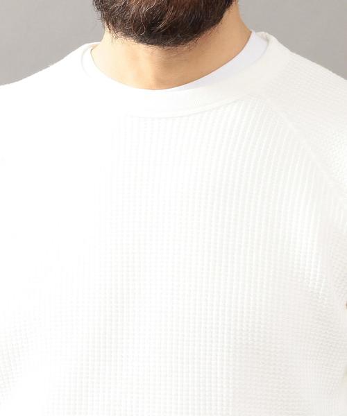 BEAUTY&YOUTH UNITED ARROWS(ビューティーアンドユースユナイテッドアローズ)の「BY ∴ ビッグ サーマル クウォータースリーブ カットソー MADE IN JAPAN ◆(Tシャツ/カットソー・メンズ・ホワイト/ブラック/マスタード/オフホワイト・SMALL/MEDIUM/LARGE/X-LARGE)」の8枚目の写真