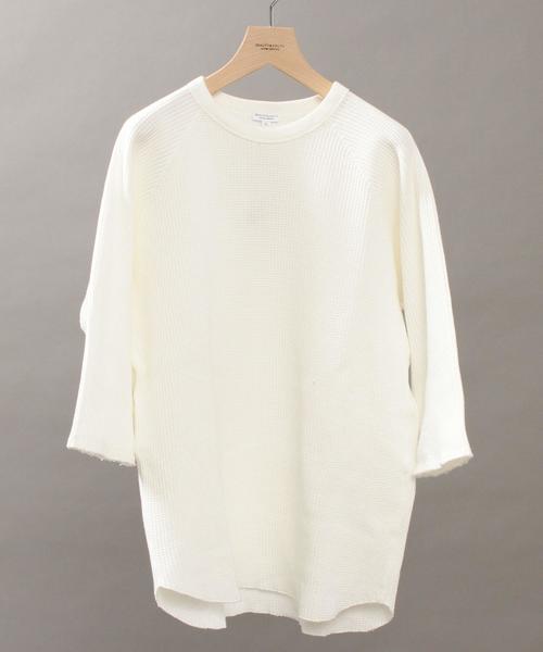 BEAUTY&YOUTH UNITED ARROWS(ビューティーアンドユースユナイテッドアローズ)の「BY ∴ ビッグ サーマル クウォータースリーブ カットソー MADE IN JAPAN ◆(Tシャツ/カットソー・メンズ・ホワイト/ブラック/マスタード/オフホワイト・SMALL/MEDIUM/LARGE/X-LARGE)」の15枚目の写真