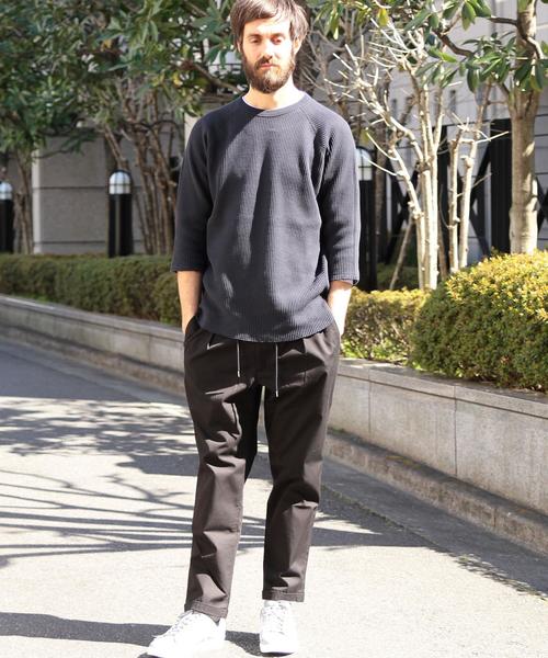 BEAUTY&YOUTH UNITED ARROWS(ビューティーアンドユースユナイテッドアローズ)の「BY ∴ ビッグ サーマル クウォータースリーブ カットソー MADE IN JAPAN ◆(Tシャツ/カットソー・メンズ・ホワイト/ブラック/マスタード/オフホワイト・SMALL/MEDIUM/LARGE/X-LARGE)」の18枚目の写真