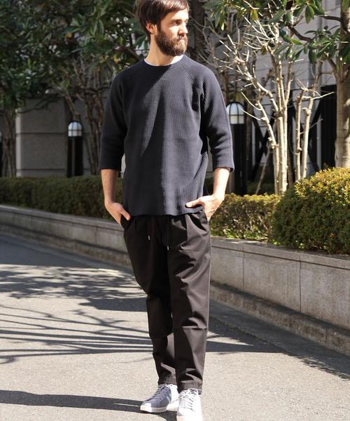 BEAUTY&YOUTH UNITED ARROWS(ビューティーアンドユースユナイテッドアローズ)の「BY ∴ ビッグ サーマル クウォータースリーブ カットソー MADE IN JAPAN ◆(Tシャツ/カットソー・メンズ・ホワイト/ブラック/マスタード/オフホワイト・SMALL/MEDIUM/LARGE/X-LARGE)」の19枚目の写真