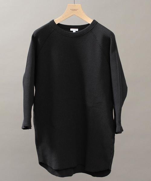 BEAUTY&YOUTH UNITED ARROWS(ビューティーアンドユースユナイテッドアローズ)の「BY ∴ ビッグ サーマル クウォータースリーブ カットソー MADE IN JAPAN ◆(Tシャツ/カットソー・メンズ・ホワイト/ブラック/マスタード/オフホワイト・SMALL/MEDIUM/LARGE/X-LARGE)」の11枚目の写真