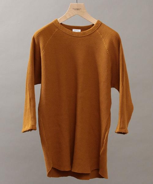 BEAUTY&YOUTH UNITED ARROWS(ビューティーアンドユースユナイテッドアローズ)の「BY ∴ ビッグ サーマル クウォータースリーブ カットソー MADE IN JAPAN ◆(Tシャツ/カットソー・メンズ・ホワイト/ブラック/マスタード/オフホワイト・SMALL/MEDIUM/LARGE/X-LARGE)」の13枚目の写真