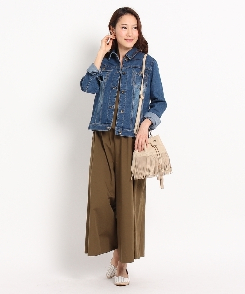 grove(グローブ)の「フリンジ巾着ショルダーバッグ(ショルダーバッグ・レディース・ホワイト/ブラウン/ベージュ・00)」の8枚目の写真