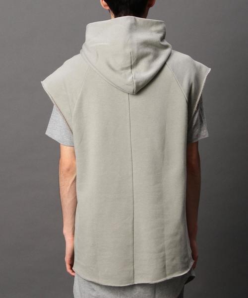 MONKEY TIME（モンキータイム）の「＜monkey time＞ ウラケ マッスルスリーブ プルオーバー パーカー HJSP（パーカー・メンズ・ベージュ・X-LARGE/MEDIUM/SMALL/LARGE）」の5枚目の写真