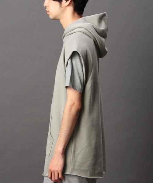 MONKEY TIME（モンキータイム）の「＜monkey time＞ ウラケ マッスルスリーブ プルオーバー パーカー HJSP（パーカー・メンズ・ベージュ・X-LARGE/MEDIUM/SMALL/LARGE）」の6枚目の写真