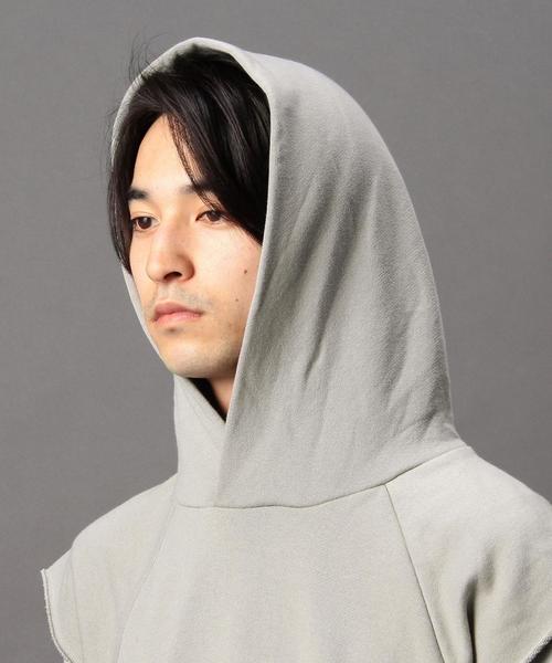 MONKEY TIME（モンキータイム）の「＜monkey time＞ ウラケ マッスルスリーブ プルオーバー パーカー HJSP（パーカー・メンズ・ベージュ・X-LARGE/MEDIUM/SMALL/LARGE）」の3枚目の写真