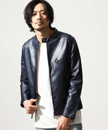 メンズのライダースジャケット ブルー系 一覧 Wear