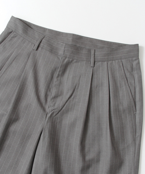SENSE OF PLACE by URBAN RESEARCH（センスオブプレイスバイアーバンリサーチ）の「ストライプワイドスラックス（その他パンツ・メンズ・グレー/ブラック・MEDIUM/LARGE）」の3枚目の写真