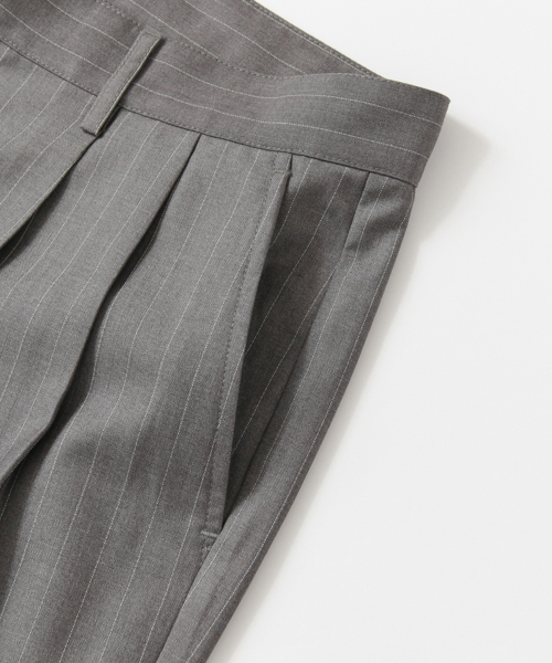 SENSE OF PLACE by URBAN RESEARCH（センスオブプレイスバイアーバンリサーチ）の「ストライプワイドスラックス（その他パンツ・メンズ・グレー/ブラック・MEDIUM/LARGE）」の5枚目の写真