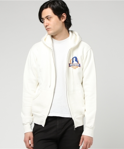 HYSTERIC GLAMOUR(ヒステリックグラマー)の「GLAMOUR LODGE pt PK(パーカー・メンズ・ホワイト/ネイビー/トップグレー・SMALL/MEDIUM/LARGE)」の5枚目の写真