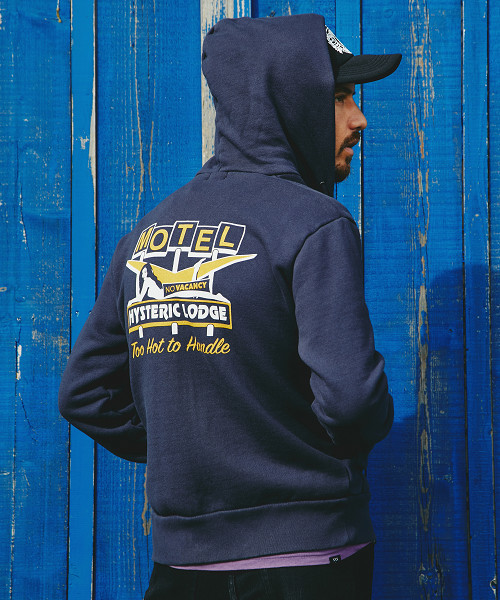 HYSTERIC GLAMOUR(ヒステリックグラマー)の「GLAMOUR LODGE pt PK(パーカー・メンズ・ホワイト/ネイビー/トップグレー・SMALL/MEDIUM/LARGE)」の17枚目の写真