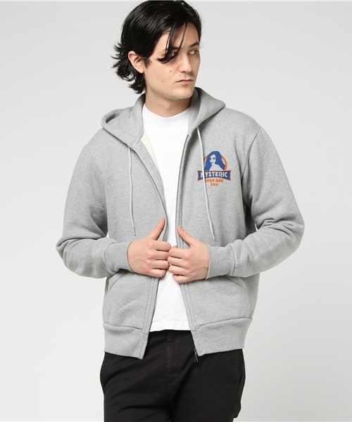 HYSTERIC GLAMOUR(ヒステリックグラマー)の「GLAMOUR LODGE pt PK(パーカー・メンズ・ホワイト/ネイビー/トップグレー・SMALL/MEDIUM/LARGE)」の14枚目の写真