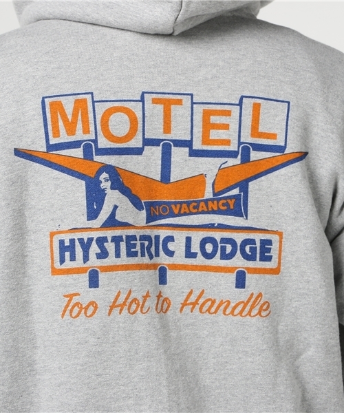 HYSTERIC GLAMOUR(ヒステリックグラマー)の「GLAMOUR LODGE pt PK(パーカー・メンズ・ホワイト/ネイビー/トップグレー・SMALL/MEDIUM/LARGE)」の10枚目の写真