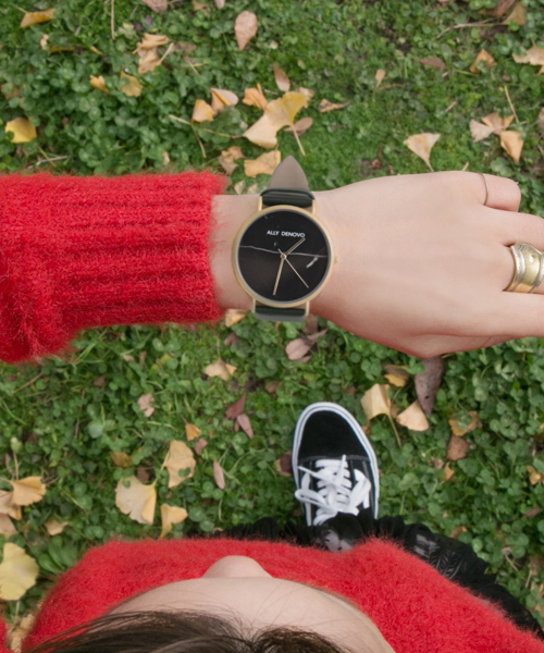 ALLY DENOVO（アリーデノヴォ）の「ALLY DENOVO　Carrara Marble 40mm（アナログ腕時計・メンズ・シルバー/スミクロ/ゴールド/ブラック・FREE）」の4枚目の写真