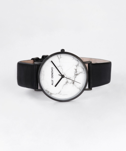 ALLY DENOVO（アリーデノヴォ）の「ALLY DENOVO　Carrara Marble 40mm（アナログ腕時計・メンズ・シルバー/スミクロ/ゴールド/ブラック・FREE）」の5枚目の写真