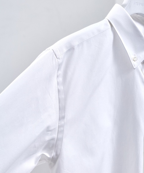 STUDIOUS SELECT（ステュディオスセレクト）の「【MAKER'S SHIRT KAMAKURA】≪STUDIOUS限定≫ロイヤルオックスレギュラーカラーシャツ（シャツ/ブラウス・メンズ・ホワイト/サックスブルー/ネイビー・1/2/3）」の4枚目の写真