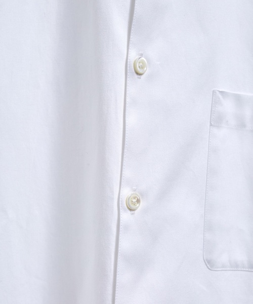 STUDIOUS SELECT（ステュディオスセレクト）の「【MAKER'S SHIRT KAMAKURA】≪STUDIOUS限定≫ロイヤルオックスレギュラーカラーシャツ（シャツ/ブラウス・メンズ・ホワイト/サックスブルー/ネイビー・1/2/3）」の7枚目の写真