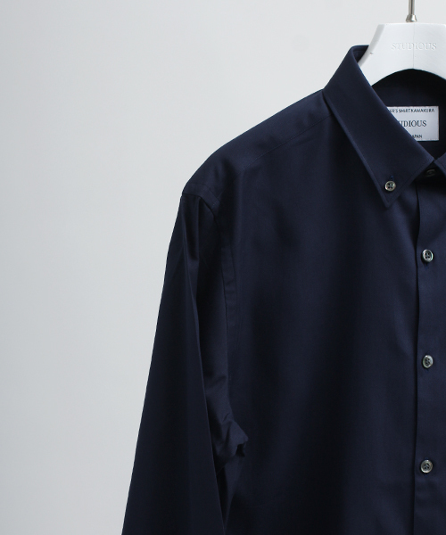 STUDIOUS SELECT（ステュディオスセレクト）の「【MAKER'S SHIRT KAMAKURA】≪STUDIOUS限定≫ロイヤルオックスレギュラーカラーシャツ（シャツ/ブラウス・メンズ・ホワイト/サックスブルー/ネイビー・1/2/3）」の12枚目の写真