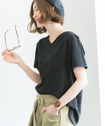 STUDIOUS | 【WEB限定】STUDIOUS Vネックタックカットソー【先行予約】(Tシャツ/カットソー)