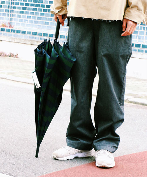 Wpc.（ダブリュピーシー）の「ユニセックス ベーシックジャンプアンブレラ【1】（長傘・メンズ・インディゴブルー/ダークグレー/ストライプ/ブルー系その他/ブラック/ブルー系その他2/ホワイト系その他/グリーン/ネイビー/チェック/ブラック系その他/オレンジ/ホワイト×ブルー/グリーン系その他2/グリーン系カモフラージュ・FREE）」の22枚目の写真