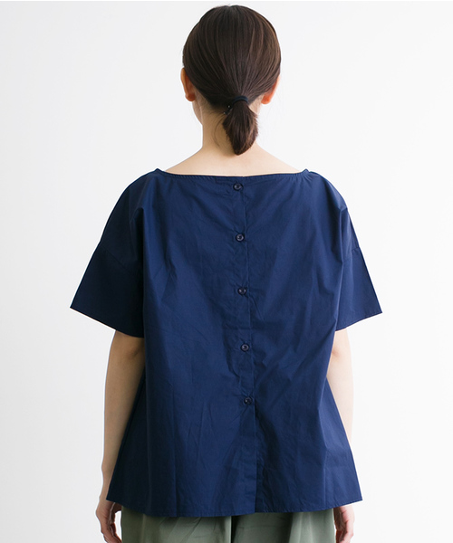 MERLOT（メルロー）の「プラント刺繍ブラウス2941（シャツ/ブラウス・レディース・ホワイト/ネイビー・FREE）」の7枚目の写真