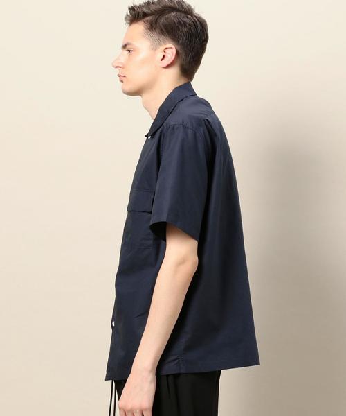 BEAUTY&YOUTH UNITED ARROWS（ビューティーアンドユースユナイテッドアローズ）の「BY コットンリヨセル ワイドフォルム シャツ ◆（シャツ/ブラウス・メンズ・モカ/ネイビー/ホワイト・LARGE/SMALL/MEDIUM/X-LARGE）」の6枚目の写真