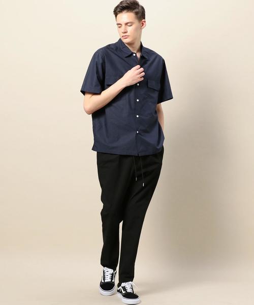 BEAUTY&YOUTH UNITED ARROWS（ビューティーアンドユースユナイテッドアローズ）の「BY コットンリヨセル ワイドフォルム シャツ ◆（シャツ/ブラウス・メンズ・モカ/ネイビー/ホワイト・LARGE/SMALL/MEDIUM/X-LARGE）」の7枚目の写真