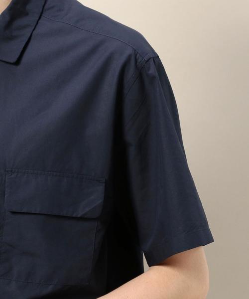 BEAUTY&YOUTH UNITED ARROWS（ビューティーアンドユースユナイテッドアローズ）の「BY コットンリヨセル ワイドフォルム シャツ ◆（シャツ/ブラウス・メンズ・モカ/ネイビー/ホワイト・LARGE/SMALL/MEDIUM/X-LARGE）」の9枚目の写真