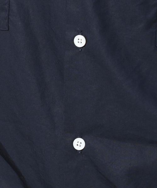 BEAUTY&YOUTH UNITED ARROWS（ビューティーアンドユースユナイテッドアローズ）の「BY コットンリヨセル ワイドフォルム シャツ ◆（シャツ/ブラウス・メンズ・モカ/ネイビー/ホワイト・LARGE/SMALL/MEDIUM/X-LARGE）」の13枚目の写真