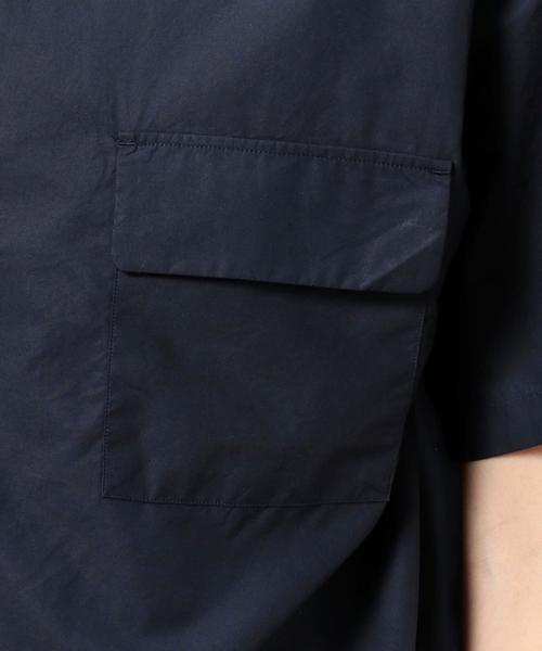 BEAUTY&YOUTH UNITED ARROWS（ビューティーアンドユースユナイテッドアローズ）の「BY コットンリヨセル ワイドフォルム シャツ ◆（シャツ/ブラウス・メンズ・モカ/ネイビー/ホワイト・LARGE/SMALL/MEDIUM/X-LARGE）」の14枚目の写真