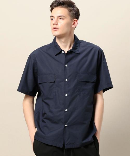 BEAUTY&YOUTH UNITED ARROWS（ビューティーアンドユースユナイテッドアローズ）の「BY コットンリヨセル ワイドフォルム シャツ ◆（シャツ/ブラウス・メンズ・モカ/ネイビー/ホワイト・LARGE/SMALL/MEDIUM/X-LARGE）」の15枚目の写真