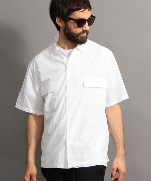 BEAUTY&YOUTH UNITED ARROWS（ビューティーアンドユースユナイテッドアローズ）の「BY コットンリヨセル ワイドフォルム シャツ ◆（シャツ/ブラウス・メンズ・モカ/ネイビー/ホワイト・LARGE/SMALL/MEDIUM/X-LARGE）」の20枚目の写真