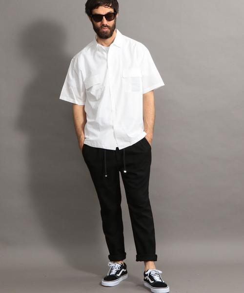 BEAUTY&YOUTH UNITED ARROWS（ビューティーアンドユースユナイテッドアローズ）の「BY コットンリヨセル ワイドフォルム シャツ ◆（シャツ/ブラウス・メンズ・モカ/ネイビー/ホワイト・LARGE/SMALL/MEDIUM/X-LARGE）」の21枚目の写真