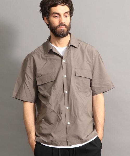 BEAUTY&YOUTH UNITED ARROWS（ビューティーアンドユースユナイテッドアローズ）の「BY コットンリヨセル ワイドフォルム シャツ ◆（シャツ/ブラウス・メンズ・モカ/ネイビー/ホワイト・LARGE/SMALL/MEDIUM/X-LARGE）」の18枚目の写真