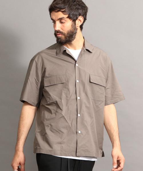 BEAUTY&YOUTH UNITED ARROWS（ビューティーアンドユースユナイテッドアローズ）の「BY コットンリヨセル ワイドフォルム シャツ ◆（シャツ/ブラウス・メンズ・モカ/ネイビー/ホワイト・LARGE/SMALL/MEDIUM/X-LARGE）」の19枚目の写真