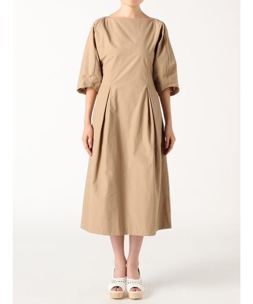 LAGUNAMOON（ラグナムーン）の「フォルムタフタワンピース（ワンピース・レディース・ブラック/ベージュ/カーキ・SMALL/MEDIUM）」の5枚目の写真