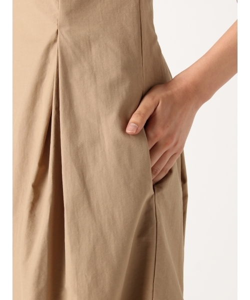 LAGUNAMOON（ラグナムーン）の「フォルムタフタワンピース（ワンピース・レディース・ブラック/ベージュ/カーキ・SMALL/MEDIUM）」の11枚目の写真